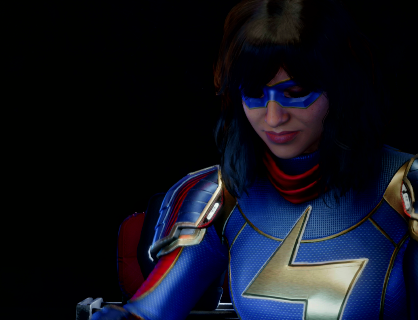 pic of Ms. Marvel looking down